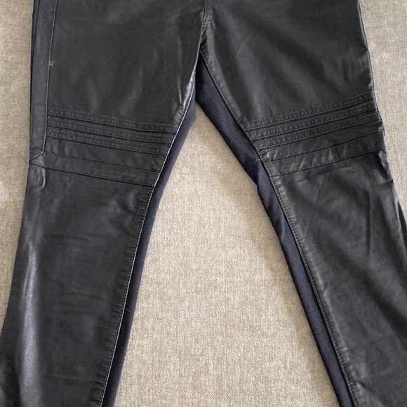 Anthropologie Faux Leather Skinny Pants - Picture 2 of 2